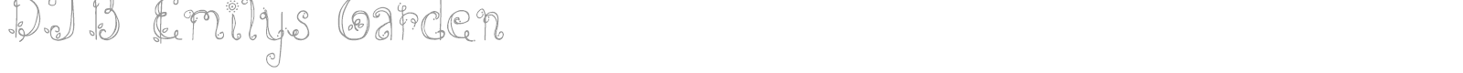 DJB Emilys Garden font preview